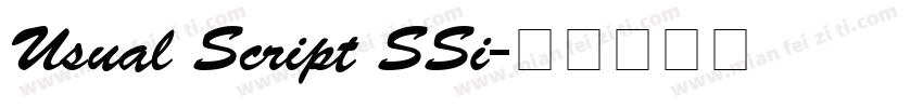 Usual Script SSi字体转换